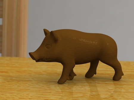  Walking boar  3d model for 3d printers
