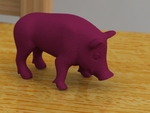  Eating boar  3d model for 3d printers