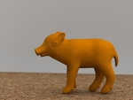  Baby boar  3d model for 3d printers