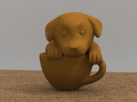 Modelo 3d de Taza de té cachorro para impresoras 3d