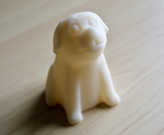  Sitting dog  3d model for 3d printers