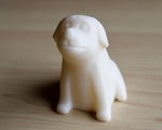  Sitting dog  3d model for 3d printers