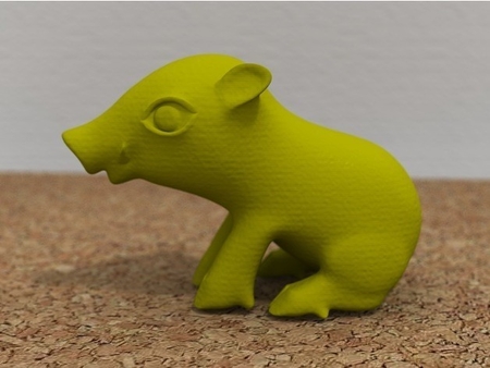  Sitting boar  3d model for 3d printers