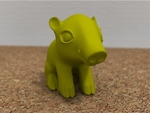  Sitting boar  3d model for 3d printers