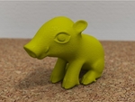  Sitting boar  3d model for 3d printers