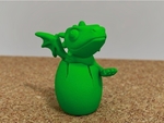  Cute dragon hatching  3d model for 3d printers