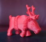  Santa's reindeer  3d model for 3d printers