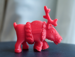  Santa's reindeer  3d model for 3d printers