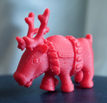  Santa's reindeer  3d model for 3d printers