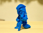  Kneeling knight  3d model for 3d printers