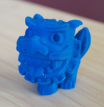 Modelo 3d de Divertido shisa abierto la boca - para impresoras 3d