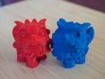  Funny shisa -open mouth-  3d model for 3d printers