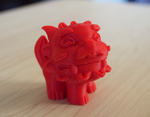  Funny shisa -closed mouth-  3d model for 3d printers