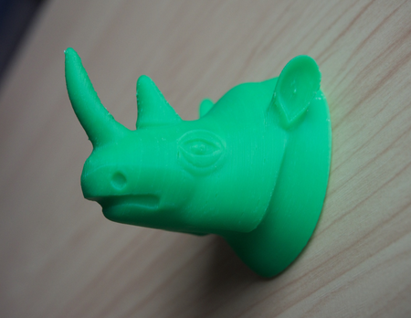  Rhino head  3d model for 3d printers
