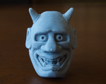 Modelo 3d de MÁscara de hannya para impresoras 3d