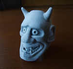 Modelo 3d de MÁscara de hannya para impresoras 3d