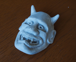 Modelo 3d de MÁscara de hannya para impresoras 3d