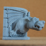  Gargoyle wall sculpture  3d model for 3d printers