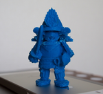  Samurai in armor  3d model for 3d printers