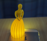  Posing lady  3d model for 3d printers