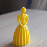  Posing lady  3d model for 3d printers