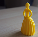  Posing lady  3d model for 3d printers