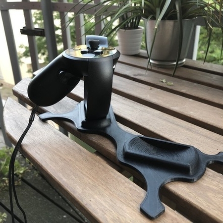 Oculus rift touch controller stand for benq xl2411t monitor  3d model for 3d printers