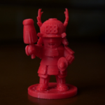  Samurai with saihai  3d model for 3d printers