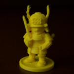  Samurai with katana  3d model for 3d printers