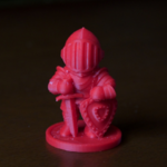  Standing knight  3d model for 3d printers
