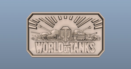 wot world of tanks logo cnc art