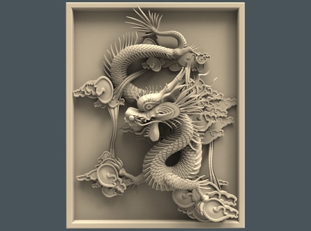 Chinese dragon art cnc