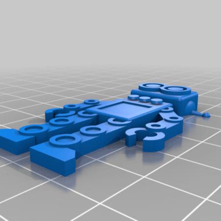  My customized robot keychain  3d model for 3d printers