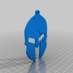  Spartan helmet keychain  3d model for 3d printers