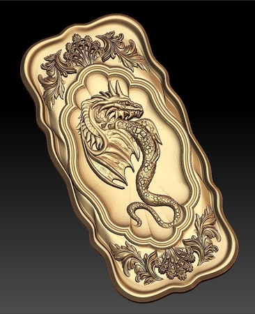 Dragon art frame cnc