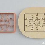 Modelo 3d de Las formas de las galletas y pan de jengibre de puzzle para impresoras 3d