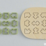  Forms for cookies and gingerbread puzzle  3d model for 3d printers