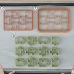 Modelo 3d de Las formas de las galletas y pan de jengibre de puzzle para impresoras 3d