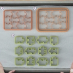  Forms for cookies and gingerbread puzzle  3d model for 3d printers