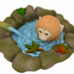  Hot spring with monkey  3d model for 3d printers