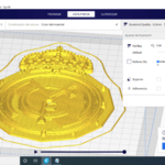 Modelo 3d de Real madrid fc escudo de reloj para impresoras 3d
