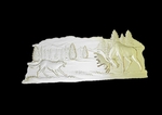  Moose and wolf fight cnc  3d model for 3d printers