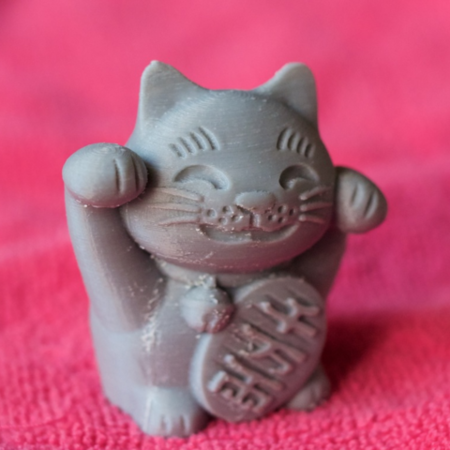 Modelo 3d de Maneki-neko gato feliz para impresoras 3d