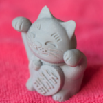 Modelo 3d de Maneki-neko gato feliz para impresoras 3d