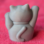 Modelo 3d de Maneki-neko gato feliz para impresoras 3d