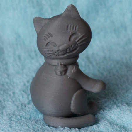 Modelo 3d de Mirar hacia atrás gato para impresoras 3d