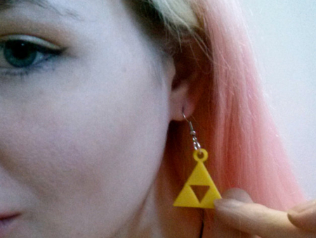 Legend of Zelda Triforce Earrings