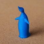  Penguin looking up  3d model for 3d printers