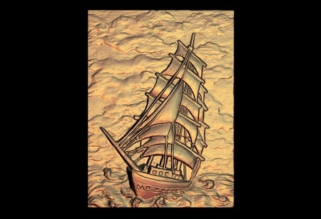 ship on the sea