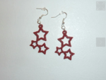  Star earrings  3d model for 3d printers